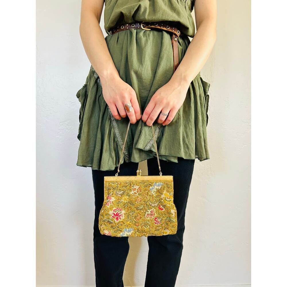 Vintage Walborg 1950s beaded Hand Purse